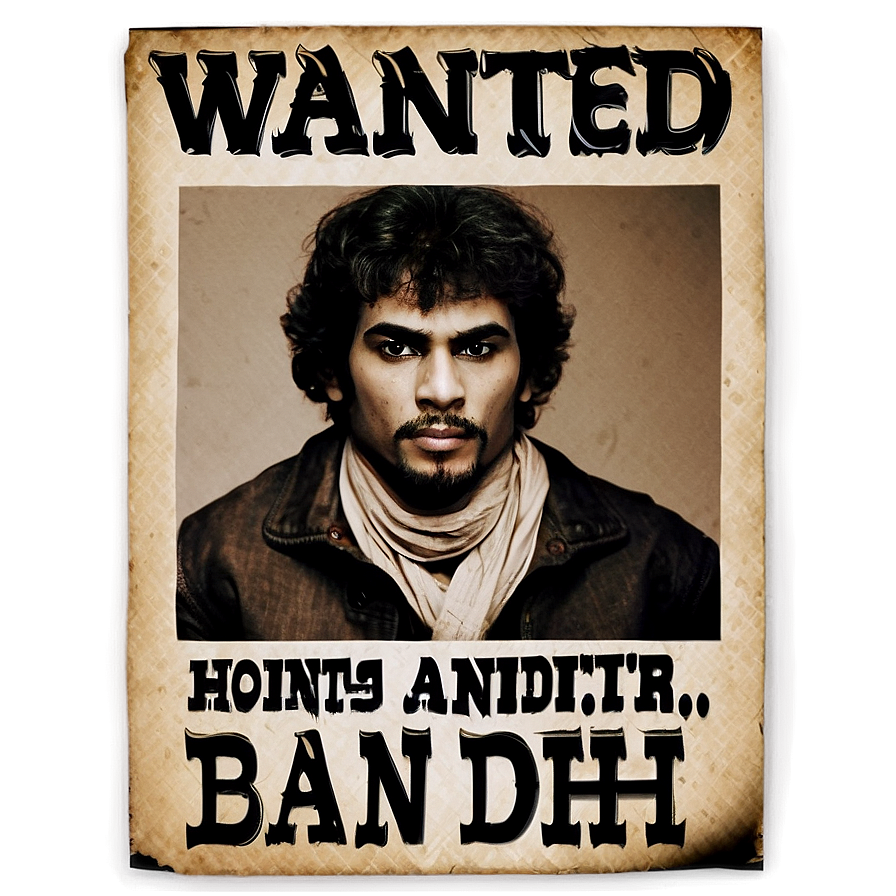 Wanted Bandit Poster Png 06112024 PNG Image