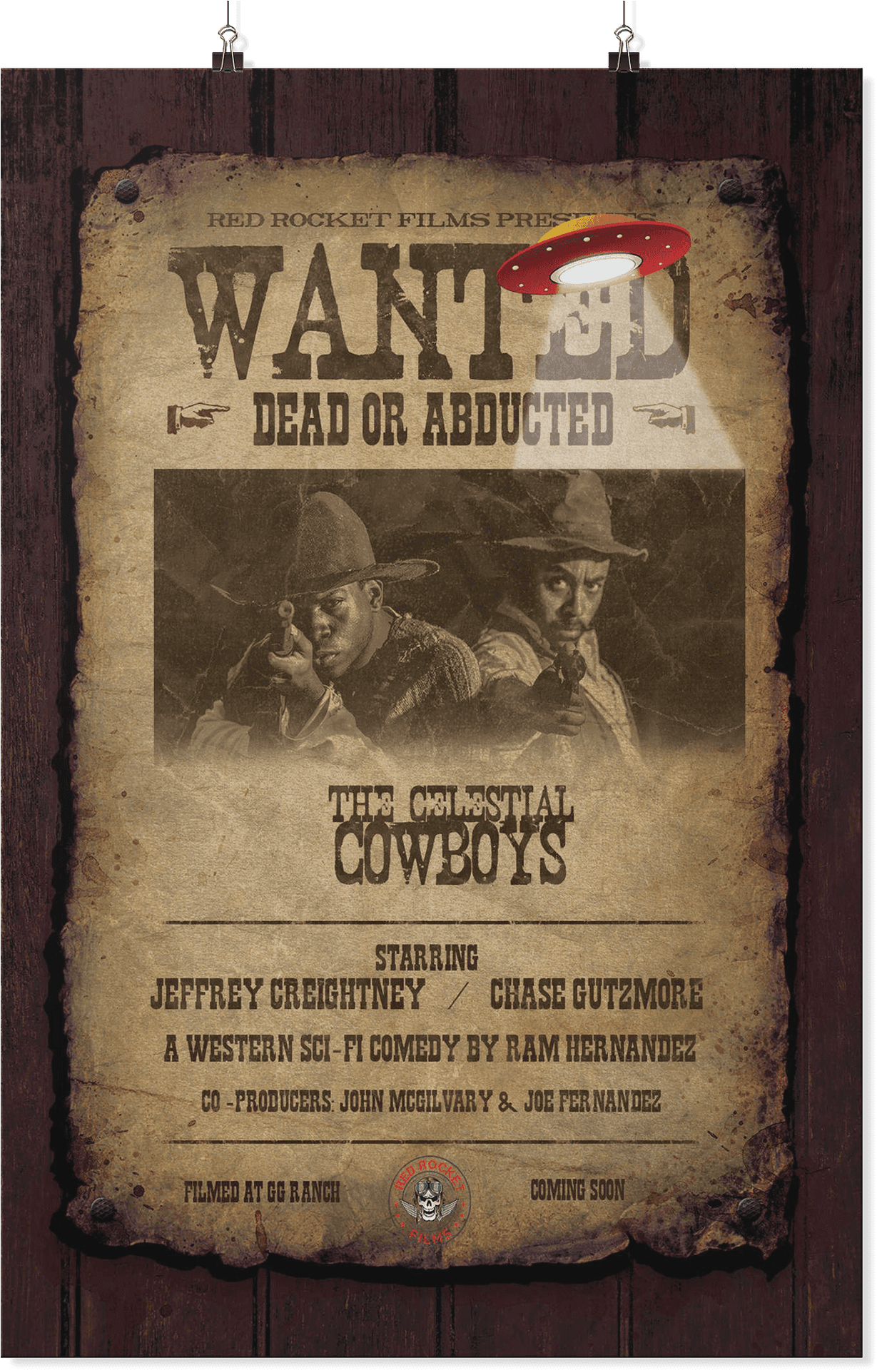 Wanted Poster Celestial Cowboys PNG Image