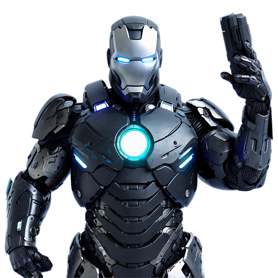 War Machine Dynamic Pose Png Ewd PNG Image