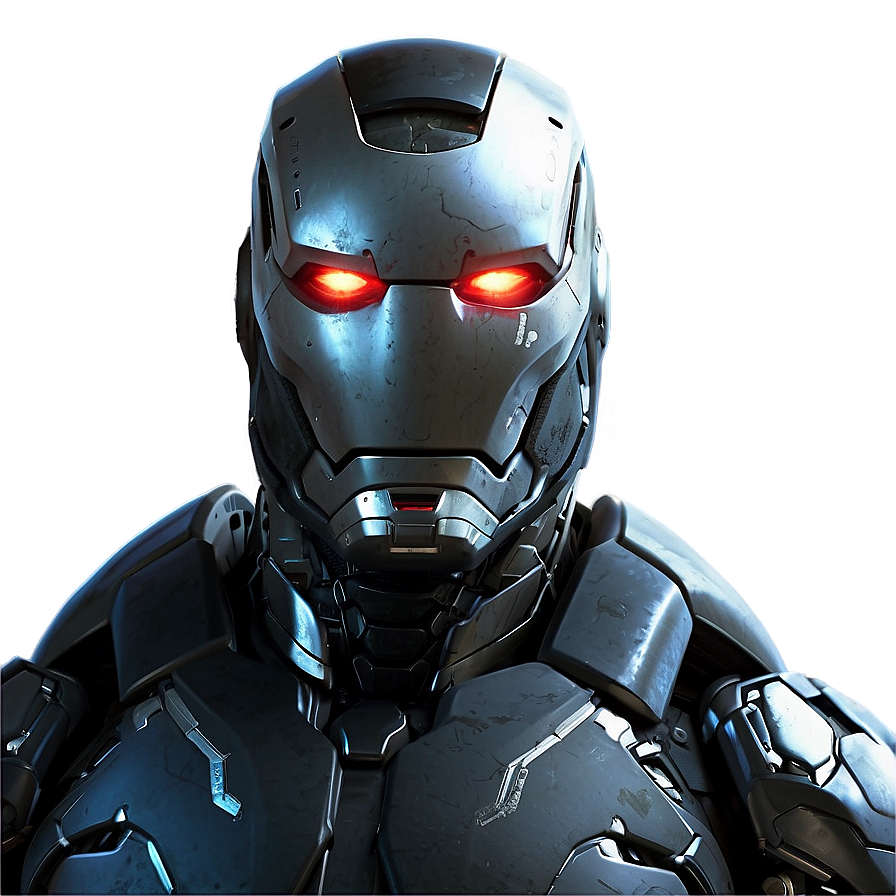 War Machine Glowing Eyes Png 06272024 PNG Image