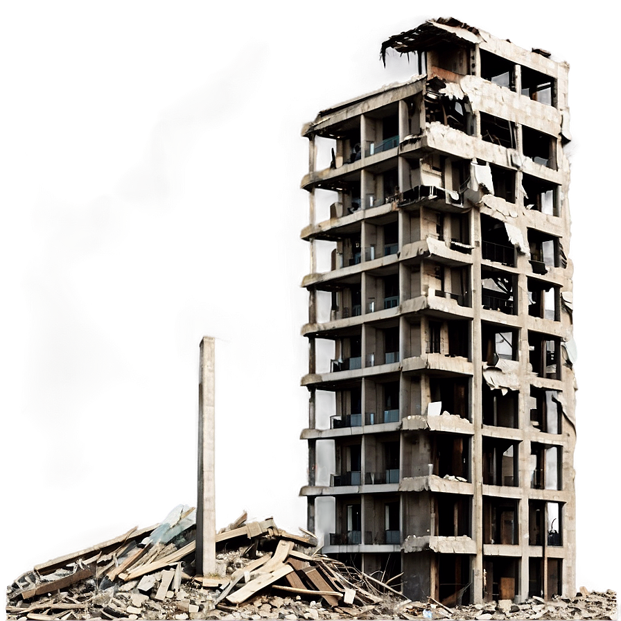 War-torn City Destruction Png 4 PNG Image