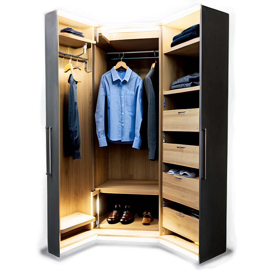 Wardrobe With Integrated Lighting Png 06282024 PNG Image