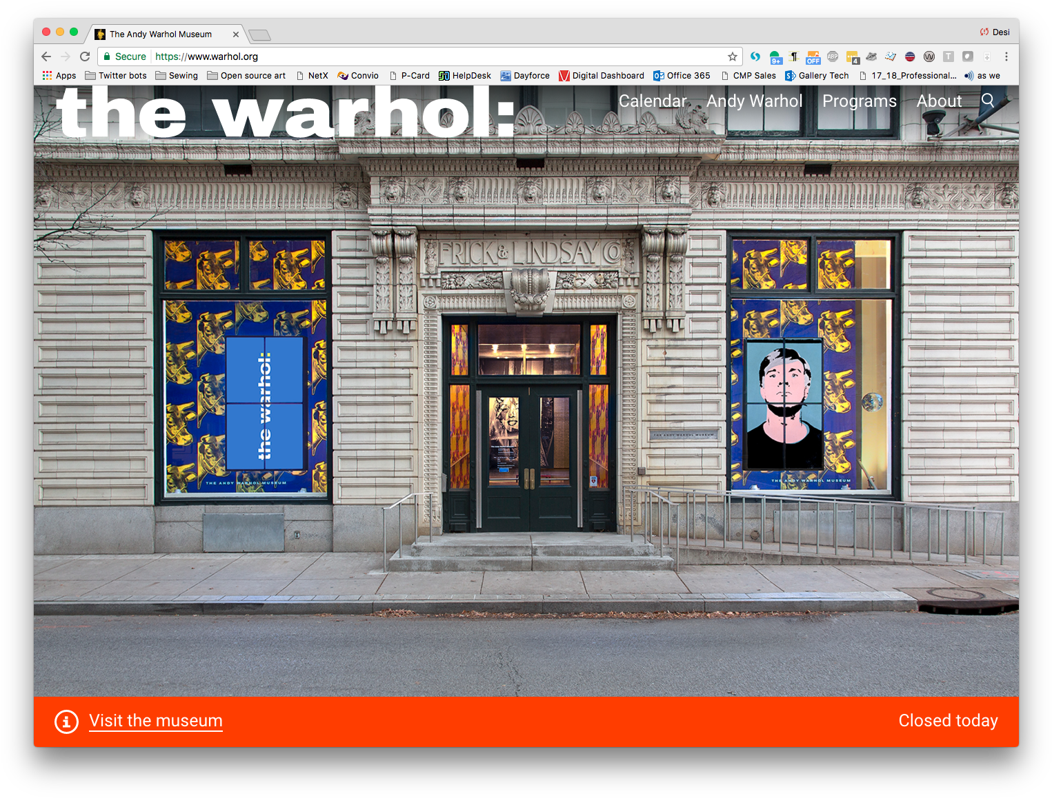 Warhol Museum Exteriorwith Artwork PNG Image