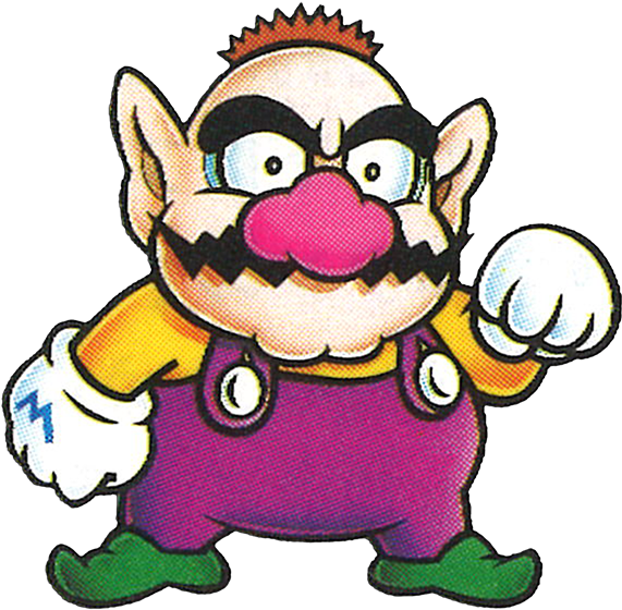 Wario_ Classic_ Video_ Game_ Character PNG Image