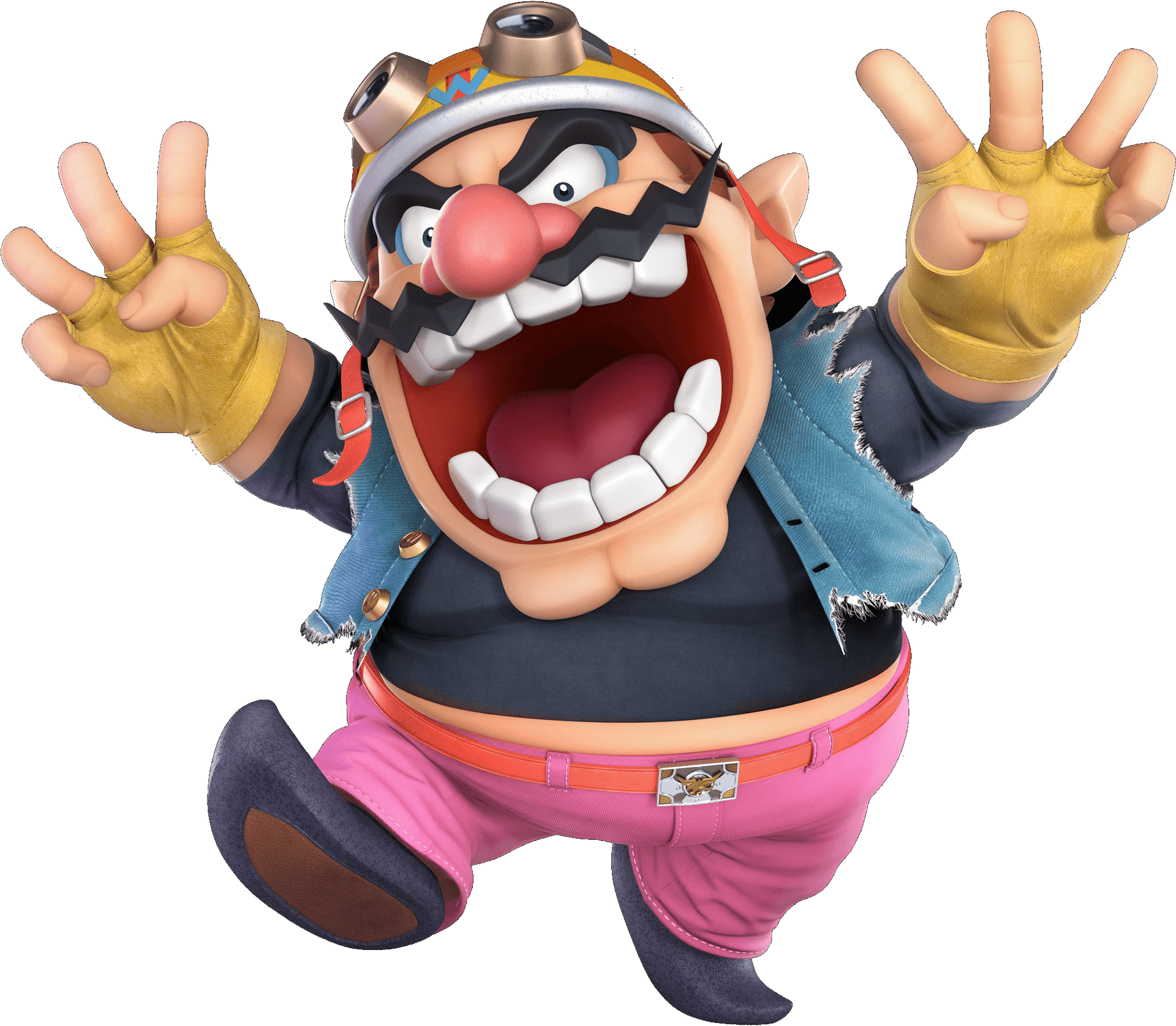 Wario_ Victory_ Pose.png PNG Image