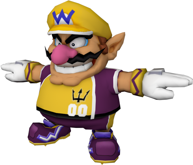 Wario3 D Character Model PNG Image