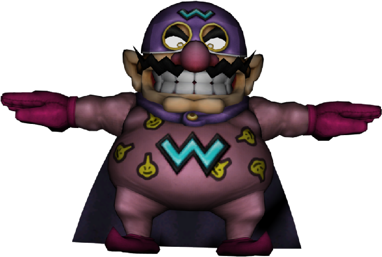 Wario3 D Model Pose PNG Image