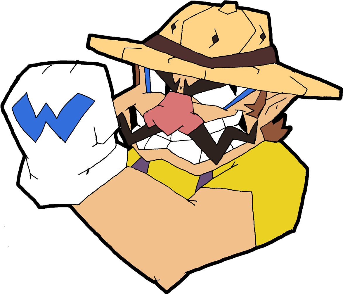 Warioin Straw Hat Illustration PNG Image