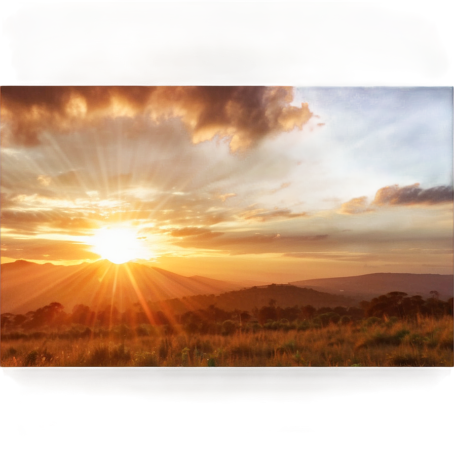 Warm Radiant Sunrise Png Hxl30 PNG Image