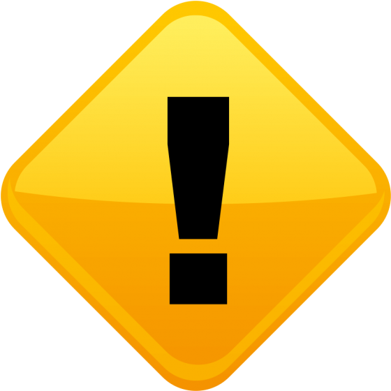 Warning Sign Exclamation Point PNG Image