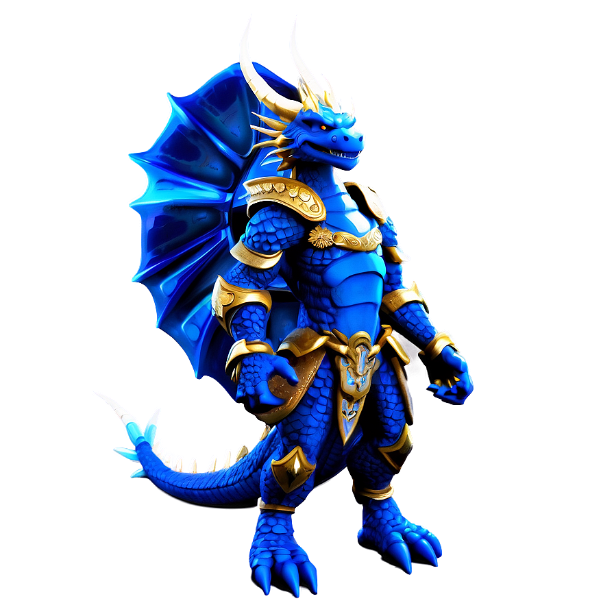 Warrior Blue Dragon Png 5 PNG Image