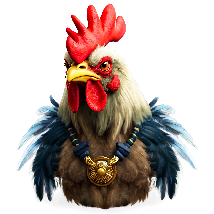 Warrior Rooster Fantasy Png Mum48 PNG Image