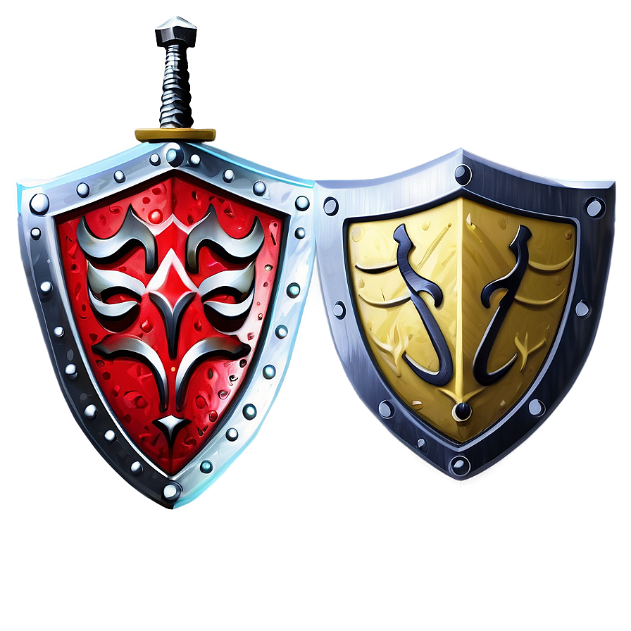 Warrior Sword And Shield Icon Png Byd59 PNG Image