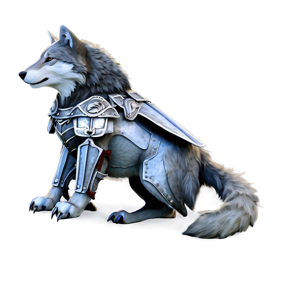 Warrior Wolf In Armor Png Ddk PNG Image