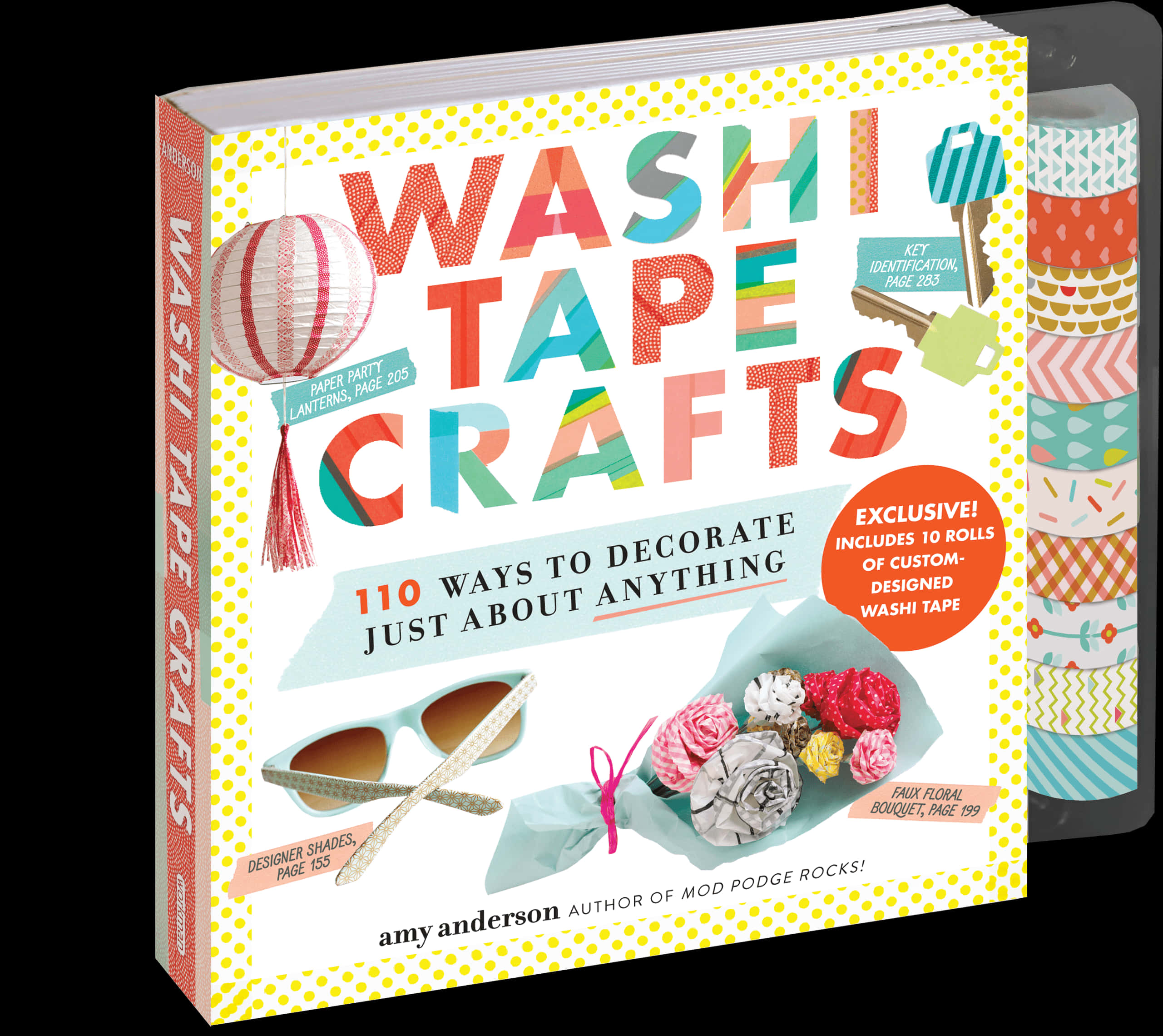 Washi Tape Crafts Book Cover PNG Image