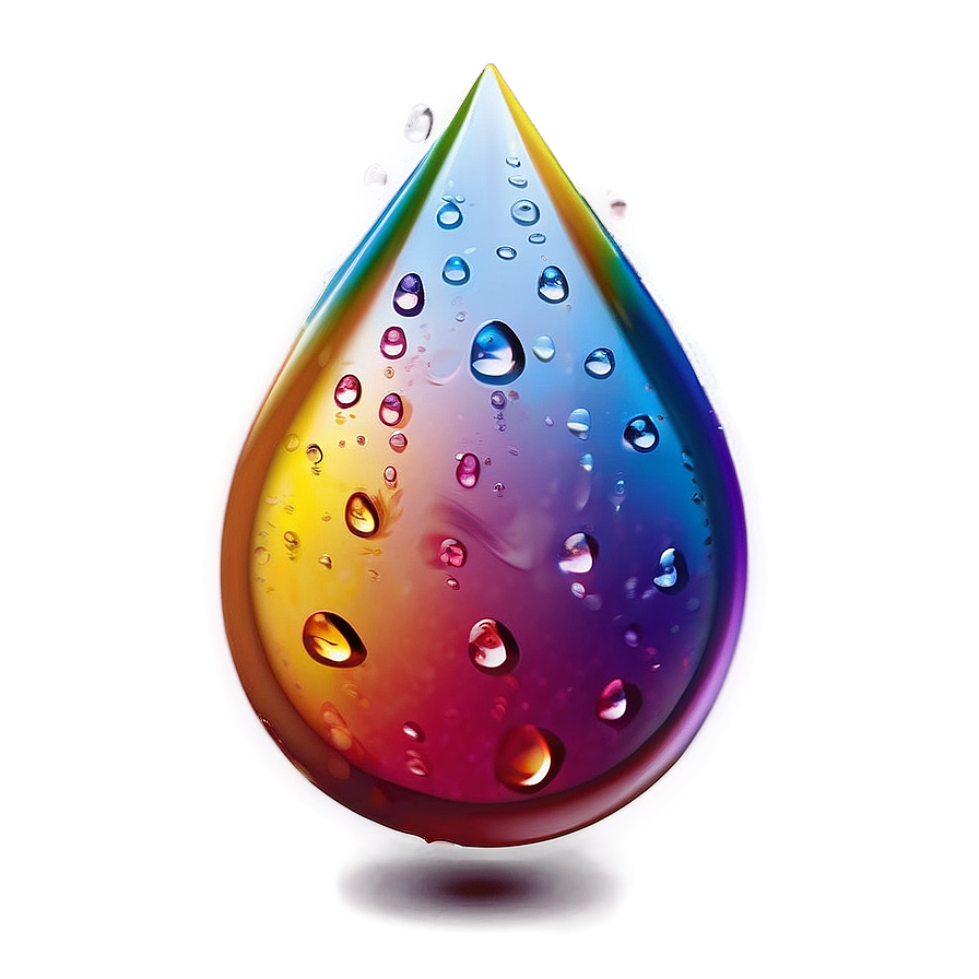 Water Drops On Colored Surface Png Hgg PNG Image