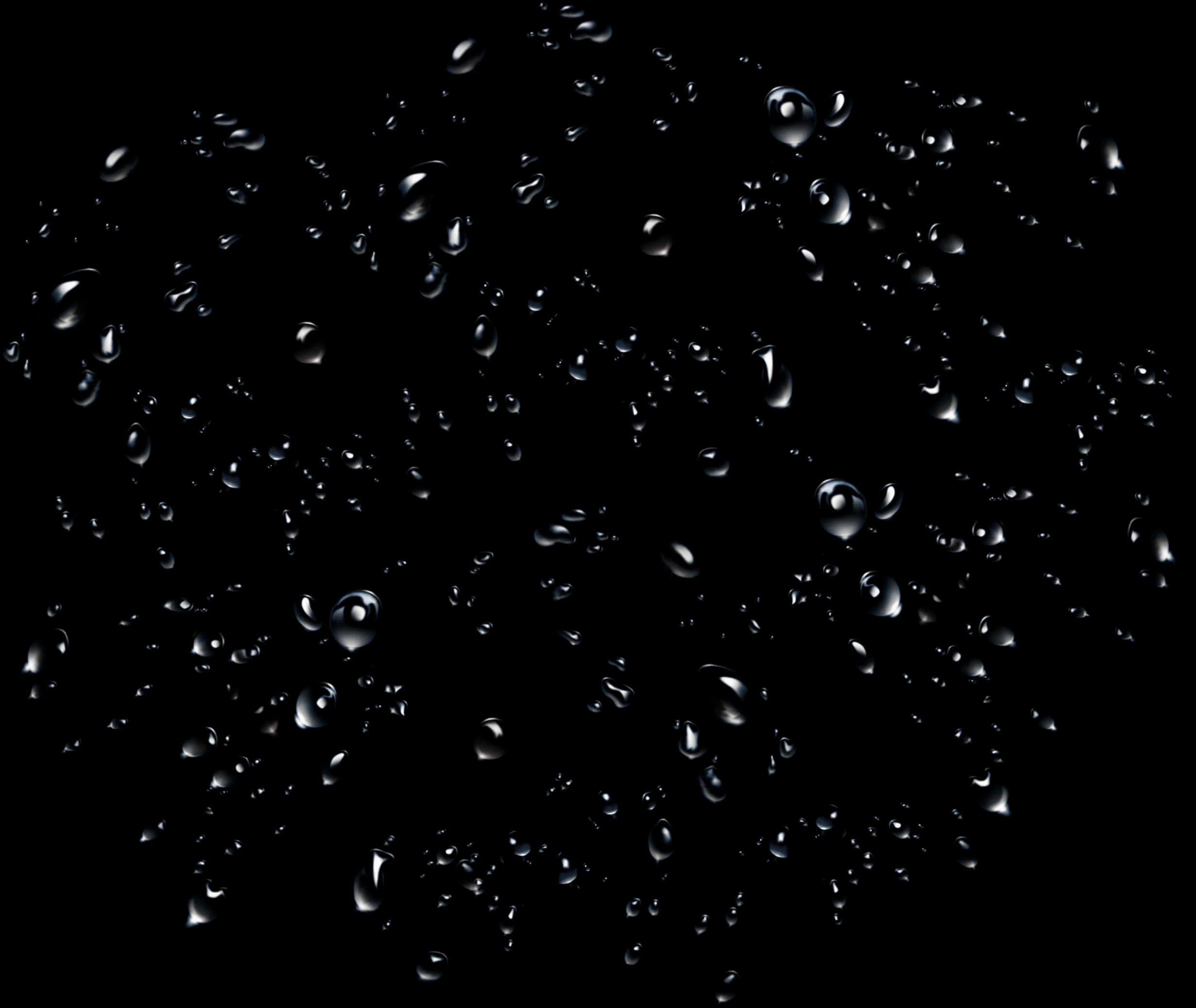 Water Dropson Black Background.jpg PNG Image