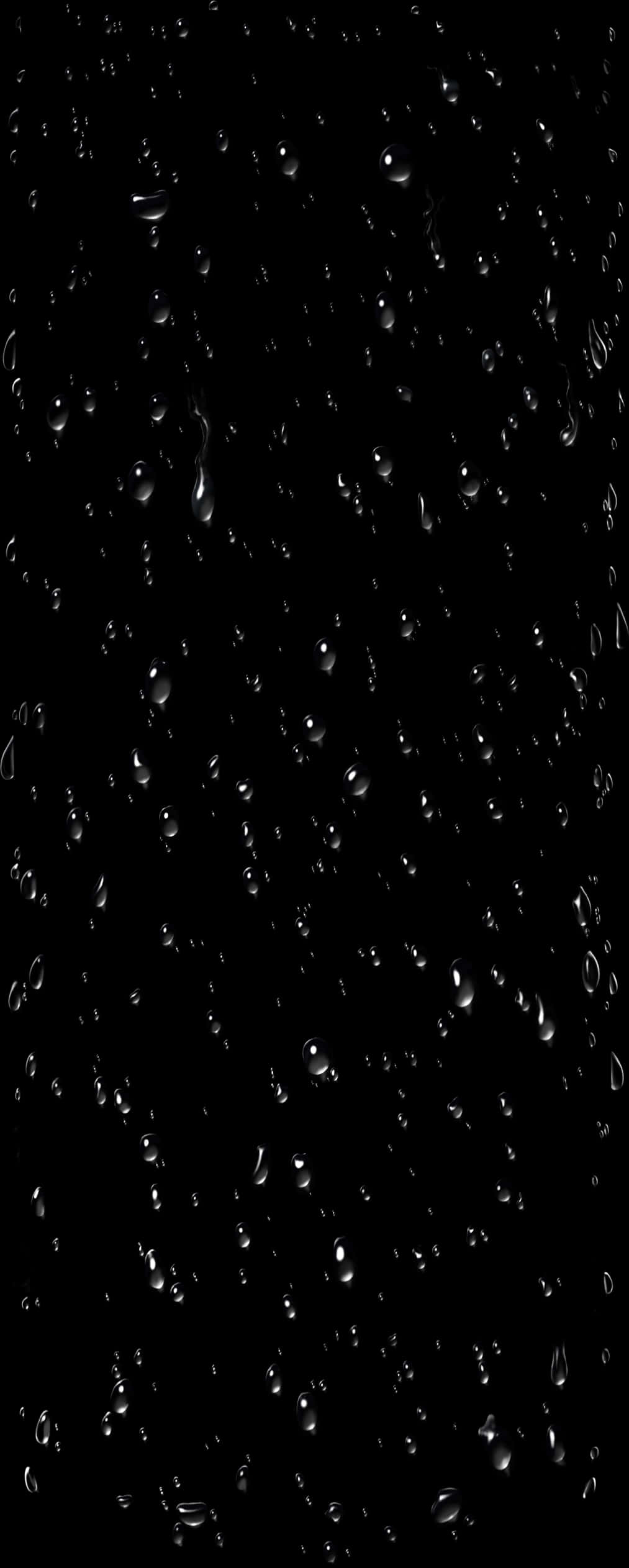 Water Dropson Glass Dark Background PNG Image