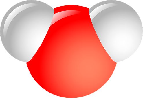 Water Molecule Illustration PNG Image