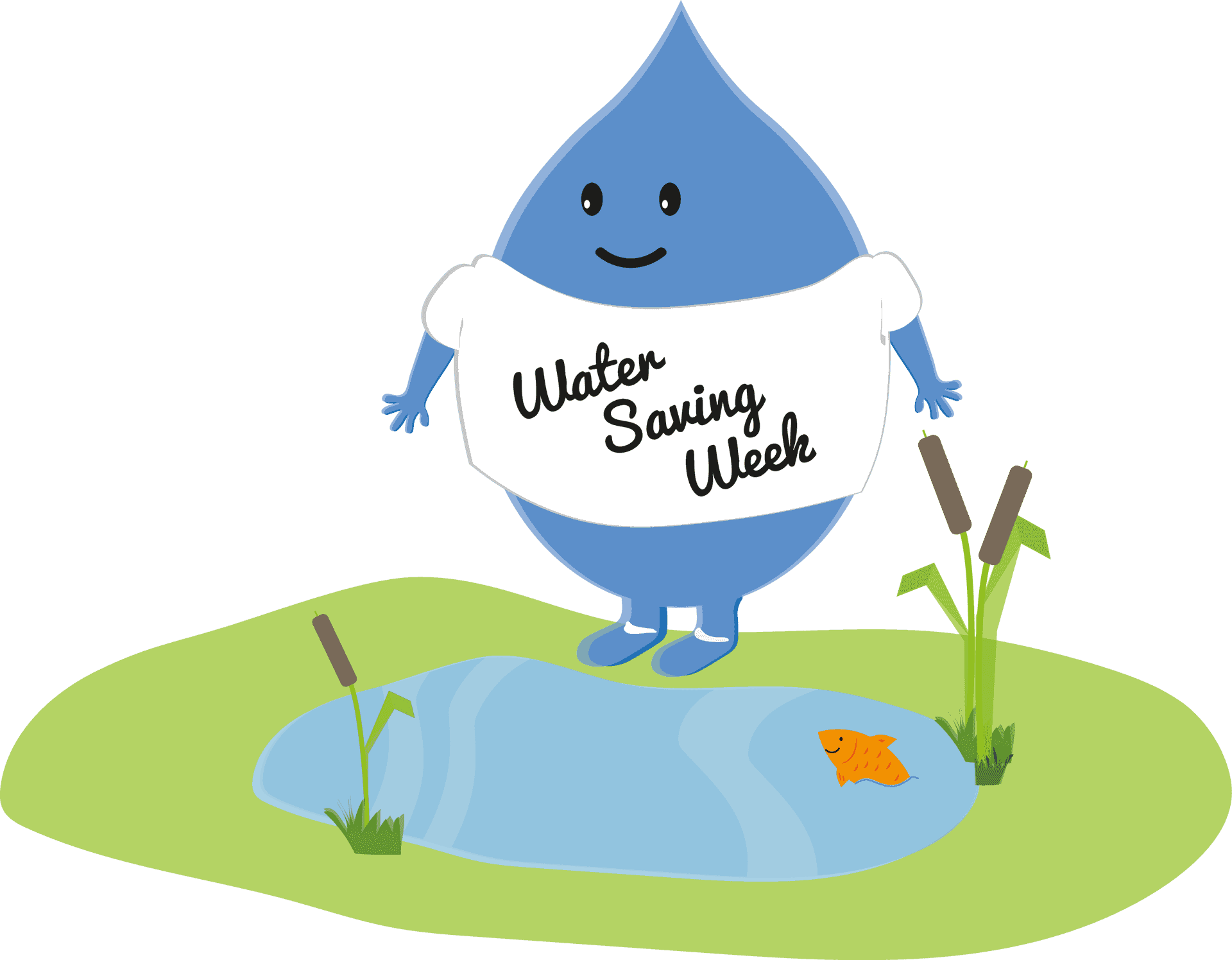 Water Saving Week Campaign Character.png PNG Image