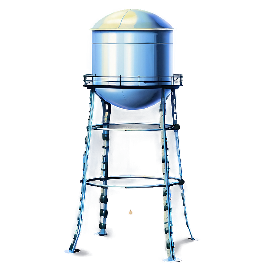 Water Tower At Dawn Png 53 PNG Image