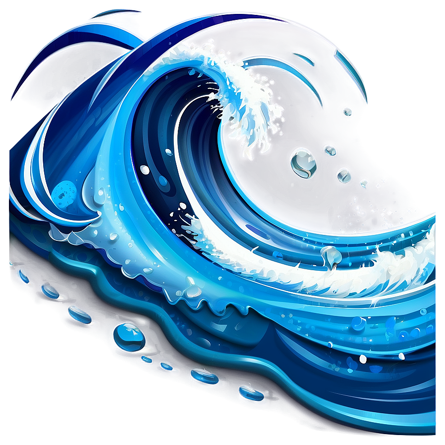 Water Wave Illustration Png 05042024 PNG Image