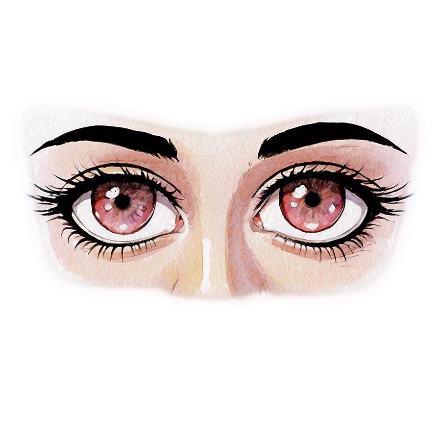 Watercolor Anime Eyes Png Gjk PNG Image