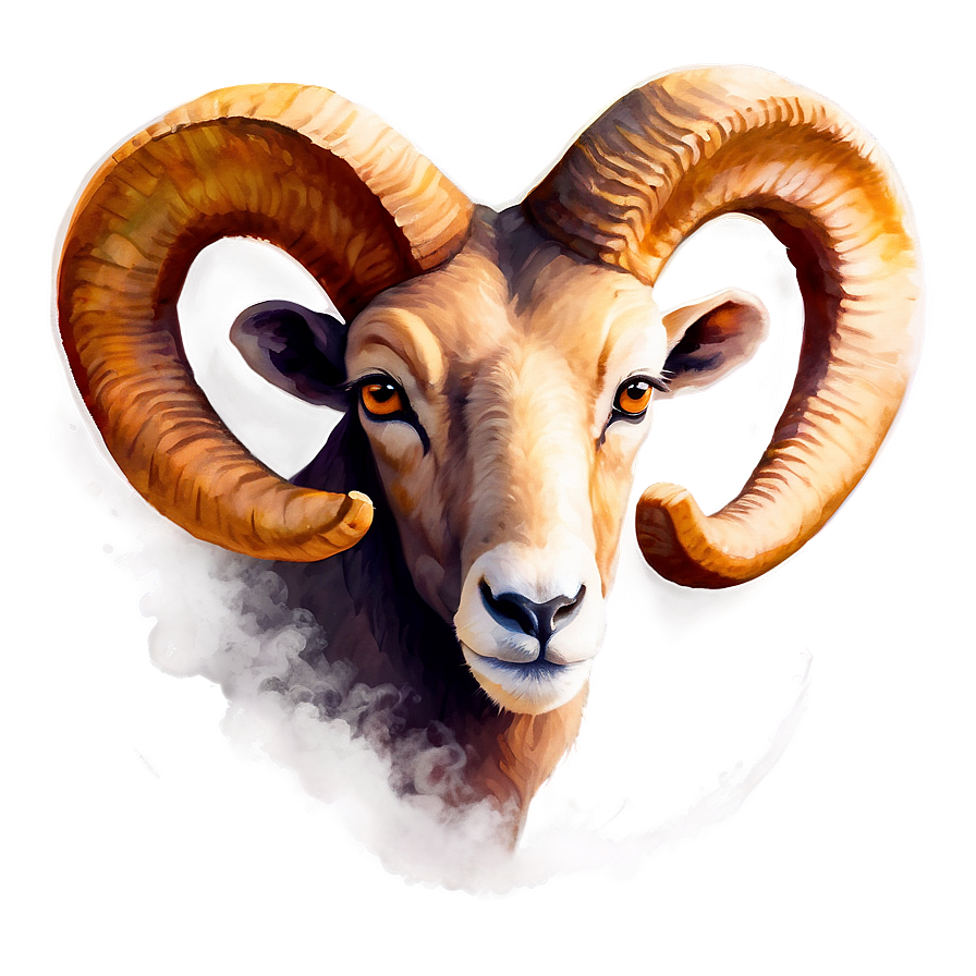 Watercolor Aries Painting Png Ttt94 PNG Image