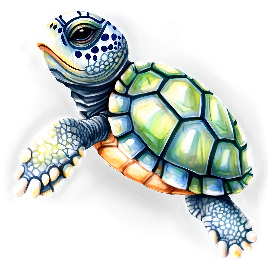 Watercolor Baby Turtle Png 48 PNG Image