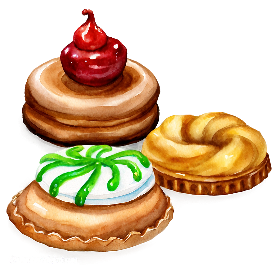 Watercolor Baking And Pastry Png Fun82 PNG Image