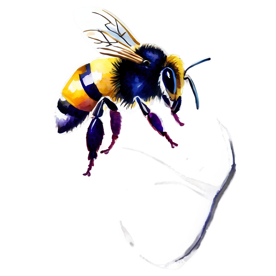 Watercolor Bee Png Etl64 PNG Image