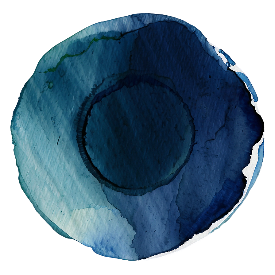 Watercolor Blue Circle Png Dfj53 PNG Image