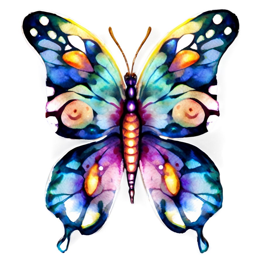 Watercolor Butterfly Design Png 04292024 PNG Image