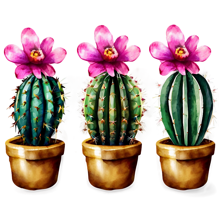 Watercolor Cactus Png 83 PNG Image