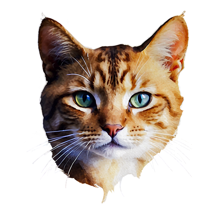 Watercolor Cat Filter Png 66 PNG Image