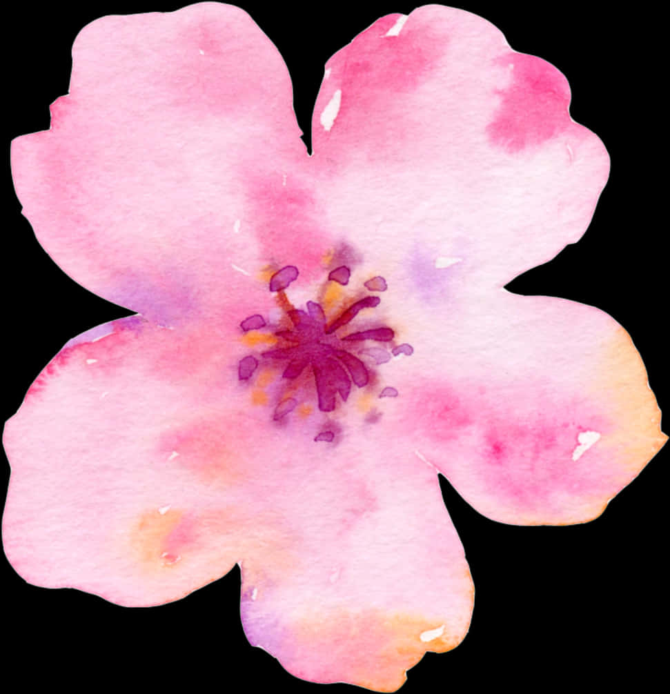 Watercolor_ Cherry_ Blossom_ Artwork PNG Image