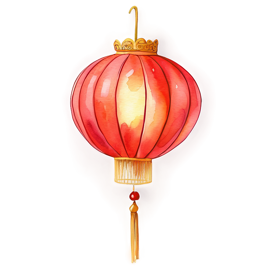 Watercolor Chinese Lantern Png 60 PNG Image