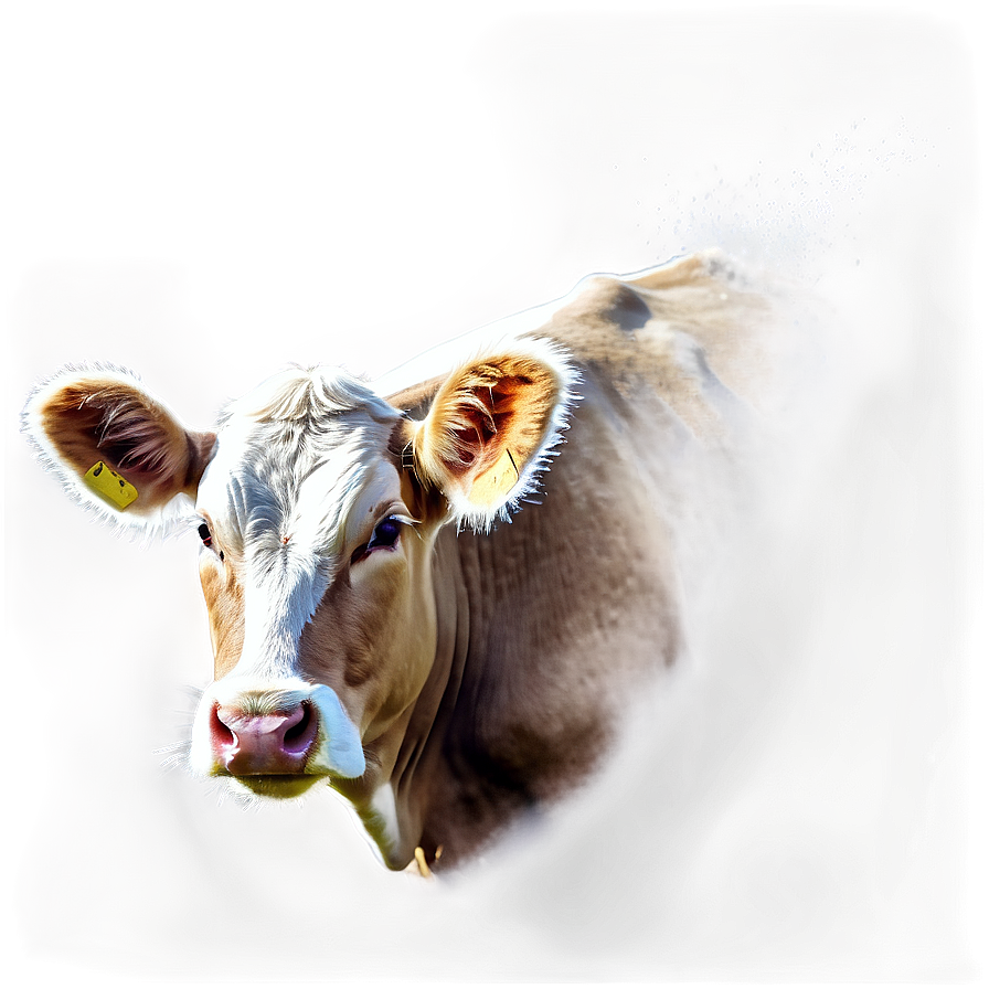 Watercolor Cow Face Png 06212024 PNG Image