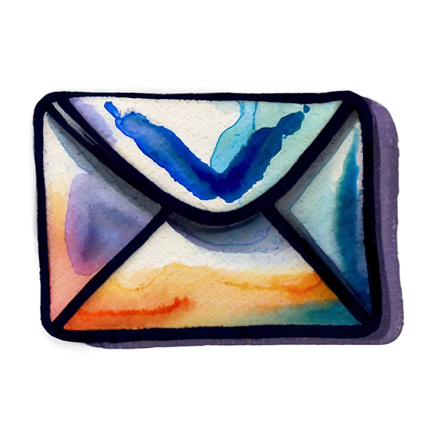 Watercolor Email Icon Png Lkh PNG Image