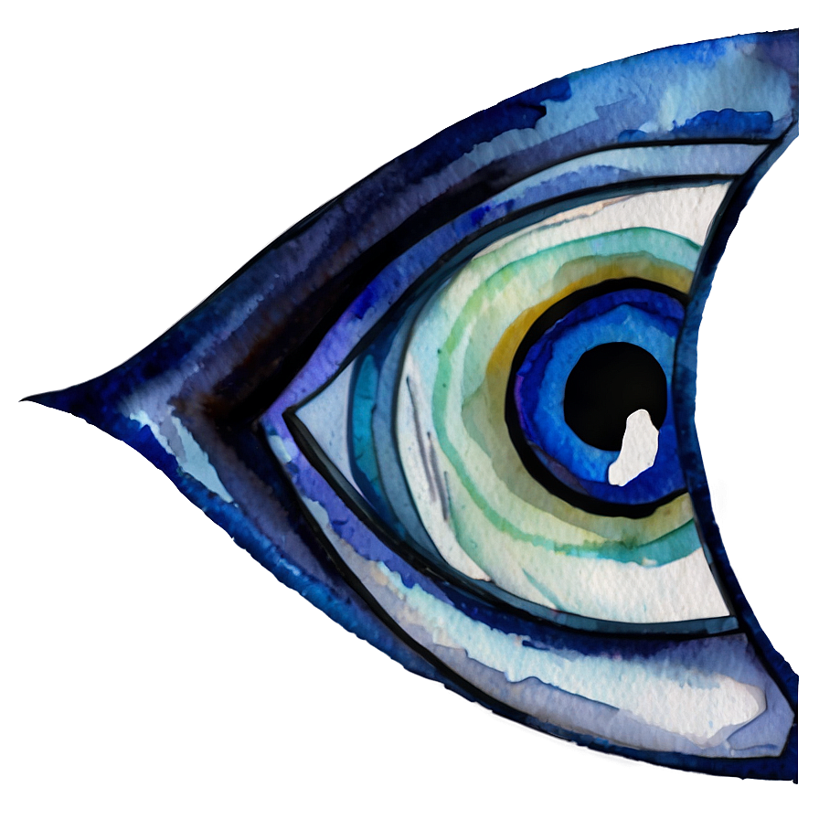 Watercolor Evil Eye Png Hav4 PNG Image