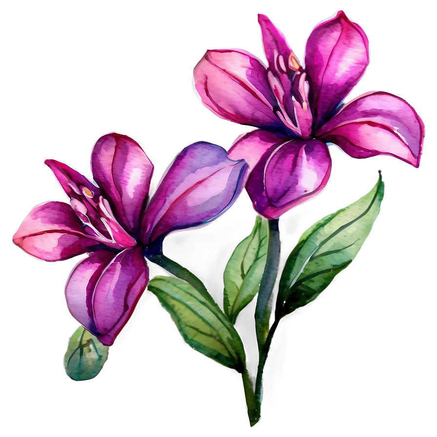 Watercolor Floral Fantasy Png Ejl21 PNG Image