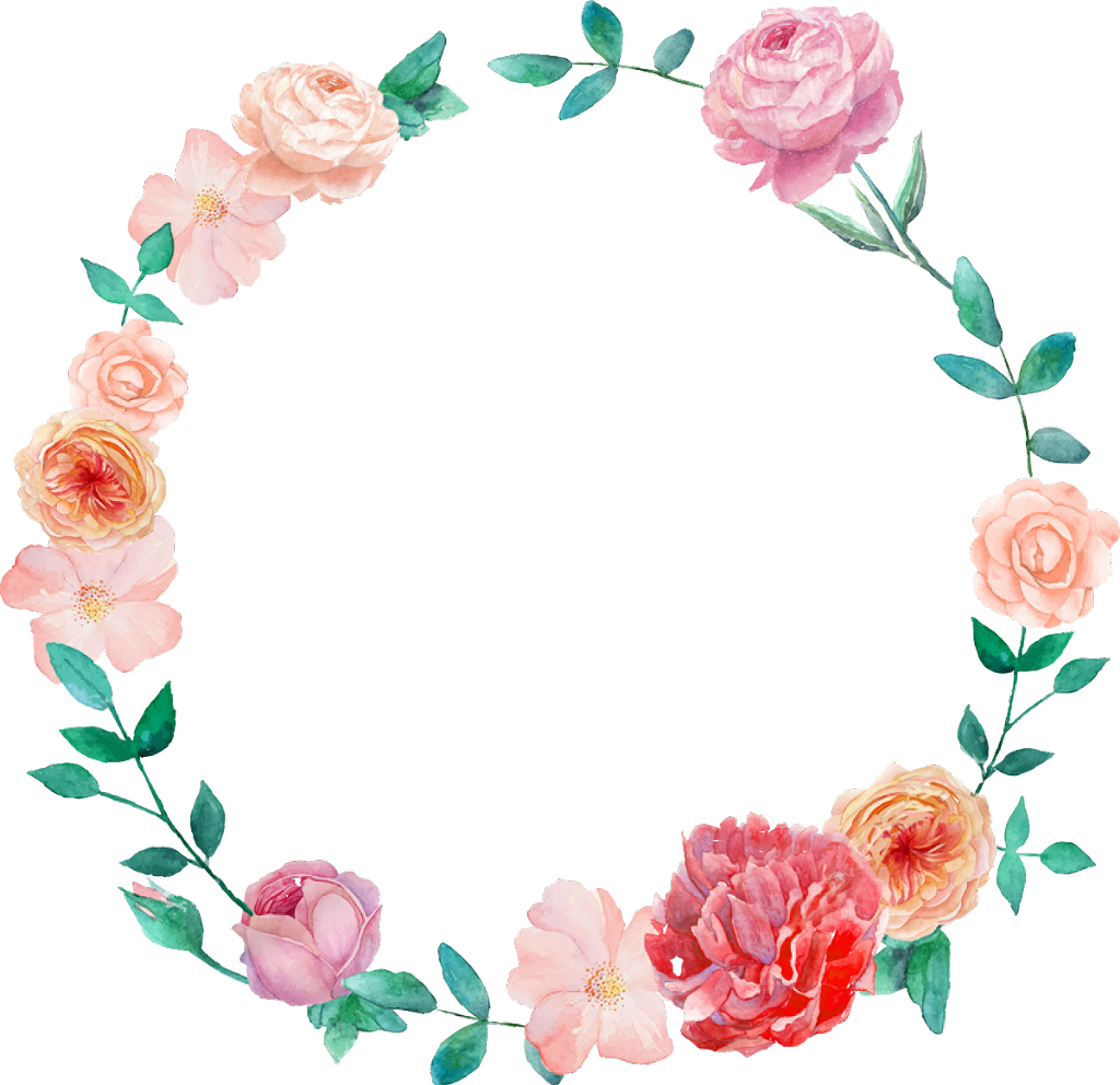 Watercolor_ Floral_ Wreath_ Design.png PNG Image