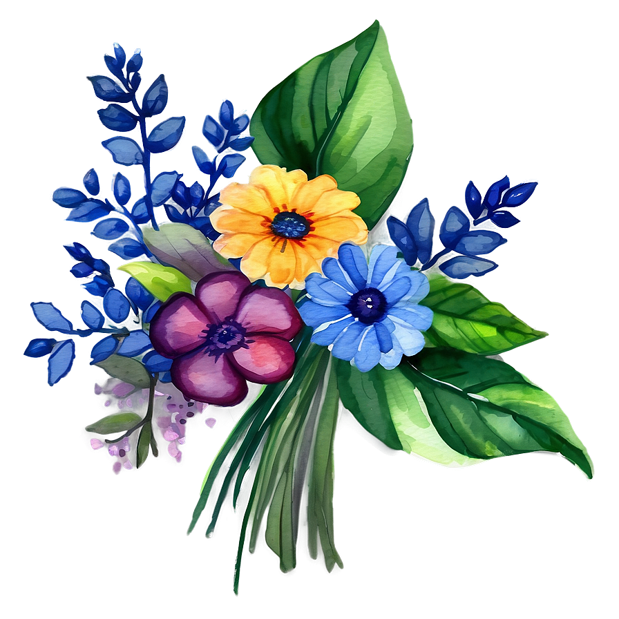 Watercolor Flower Bouquet Png 5 PNG Image