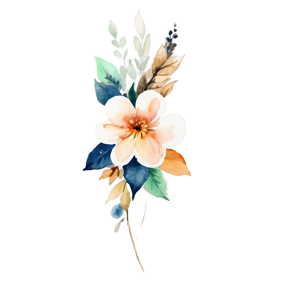 Watercolor Flower Decor Png 74 PNG Image