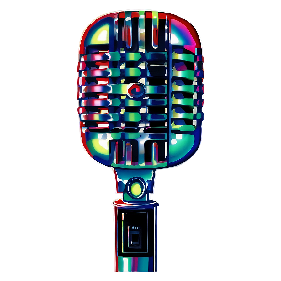 Watercolor Microphone Png 65 PNG Image