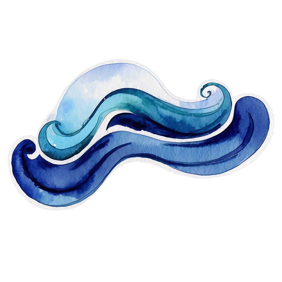 Watercolor Ocean Waves Png Ssl PNG Image