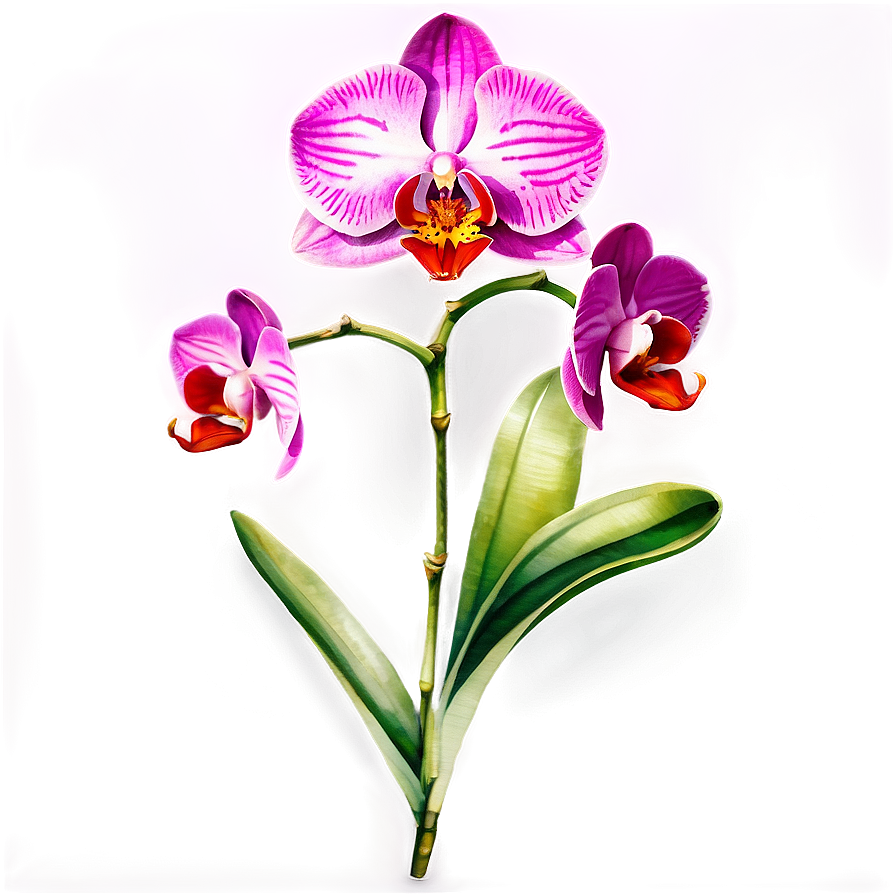 Watercolor Orchid Collection Png 31 PNG Image