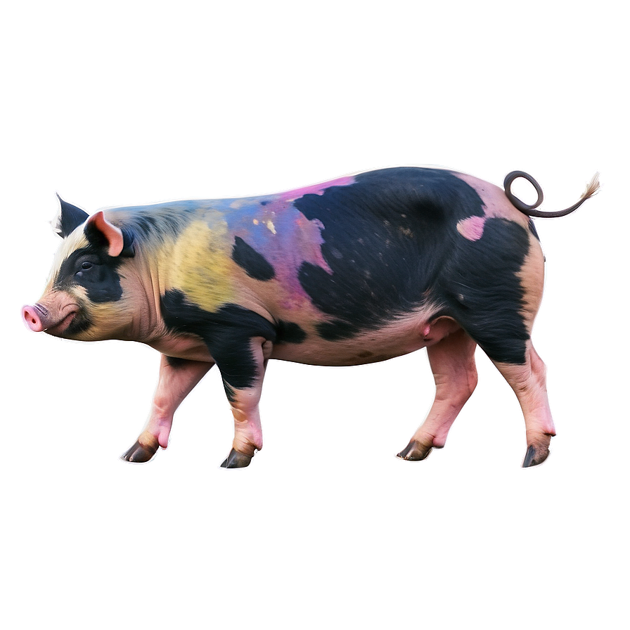 Watercolor Pig Png Cno PNG Image