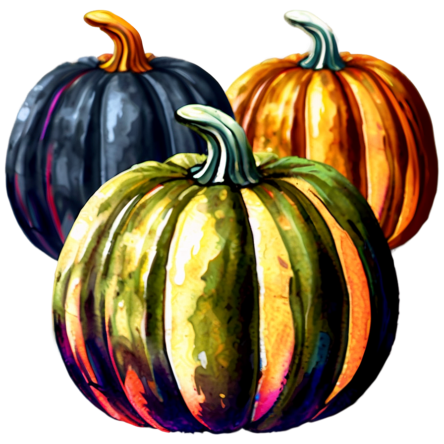 Watercolor Pumpkin Clipart Png 37 PNG Image