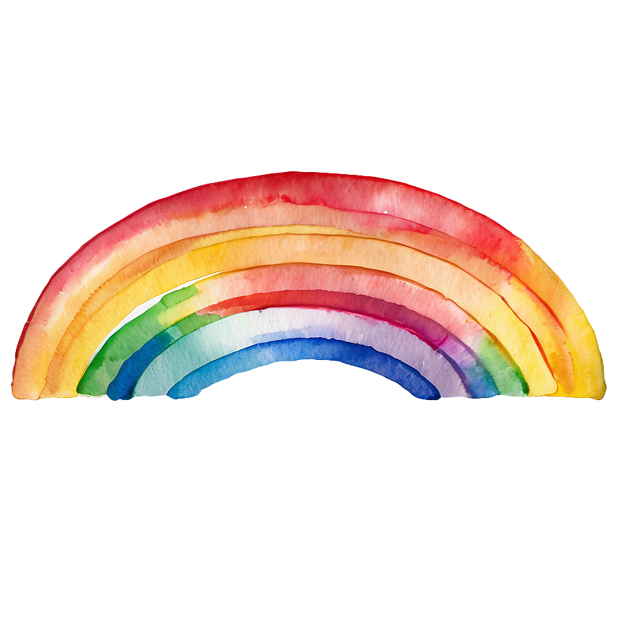 Watercolor Rainbow Spectrum Png Svg9 PNG Image